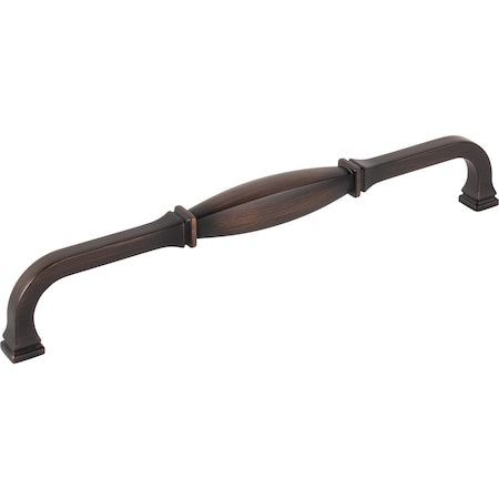 Jeffrey Alexander 18" Center-to-Center Brushed Oil Rubbed Bronze Audrey Appliance Handle 278-18DBAC